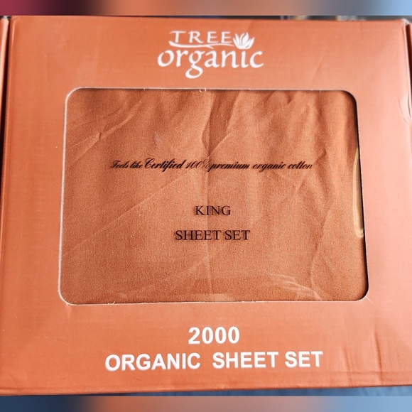 NIB-Tree Organic King Sheet Set 2000ct Premium Organic Cotton - Picture 2 of 6